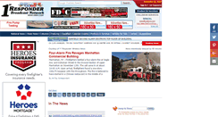 Desktop Screenshot of 1strespondernews.com